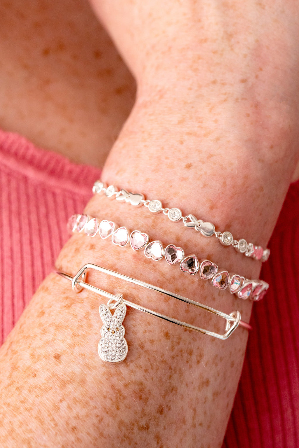 PEEPS® Bunny Bolo Bracelet with Crystal Accents