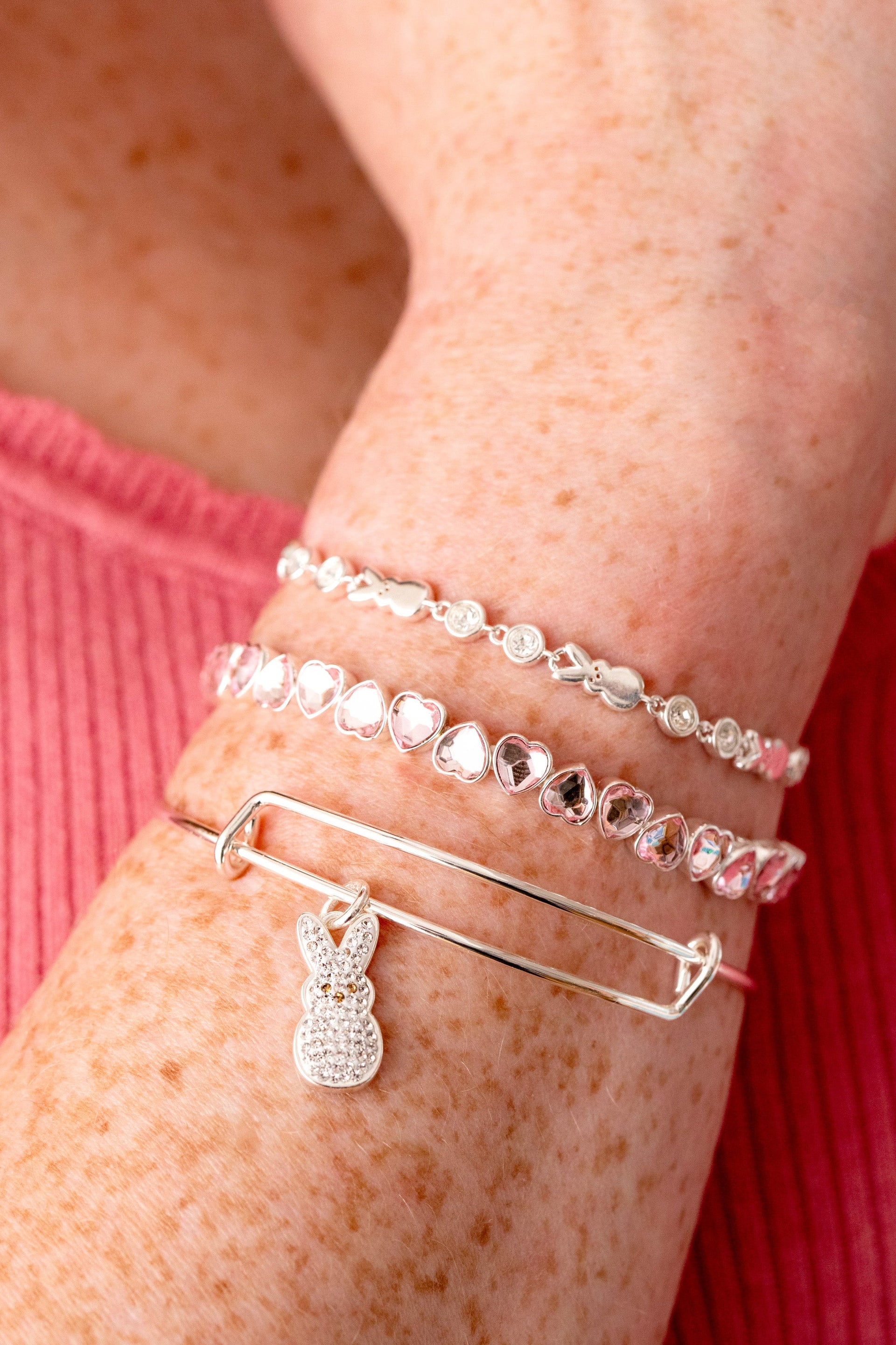 PEEPS® Bunny Bolo Bracelet with Crystal Accents