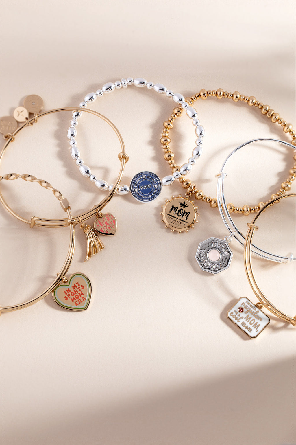 Mama Stressed Blessed and Kind of a Mess Stretch Bracelet