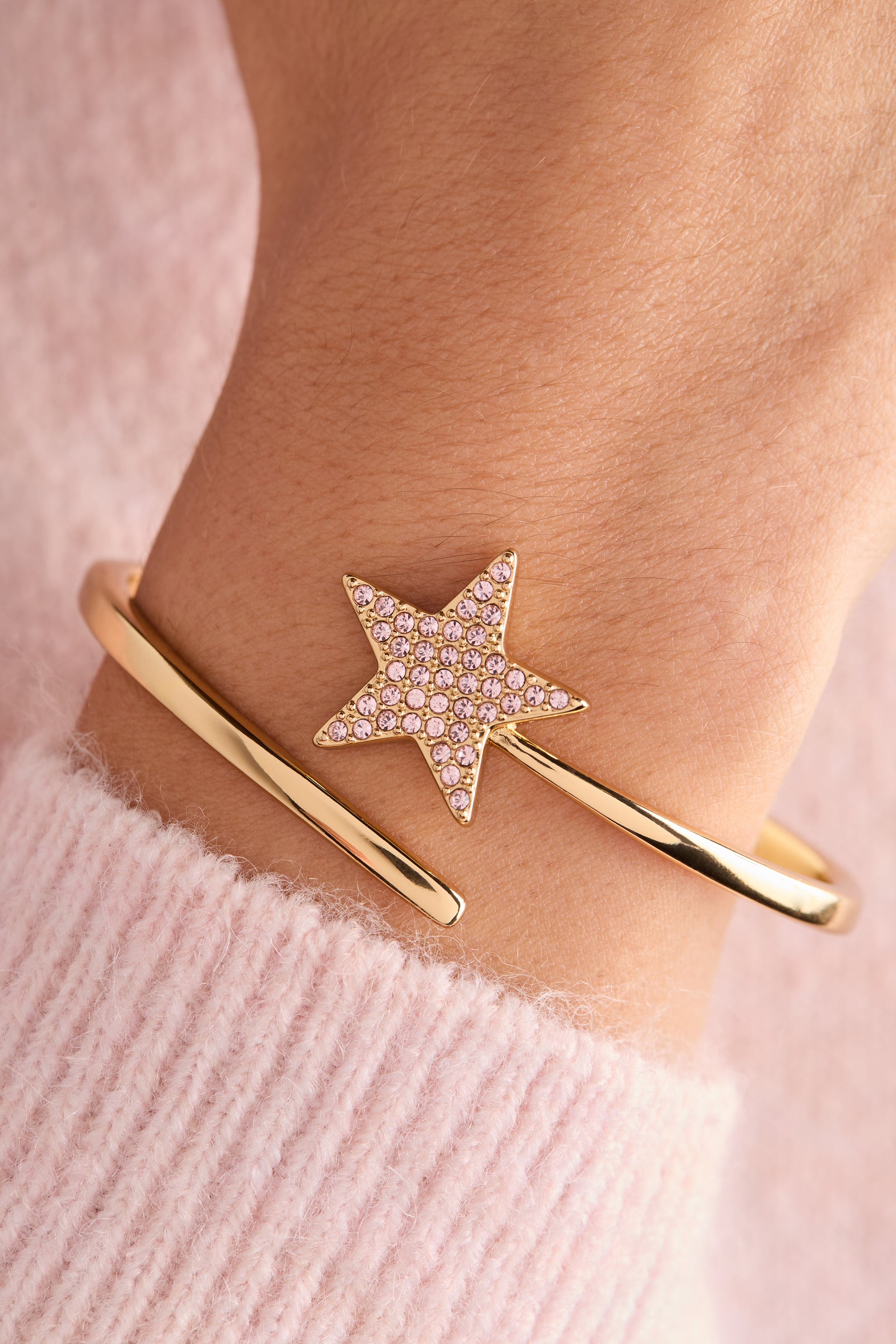 The Wizard of Oz™ Glinda Wand Bypass Cuff in Gold