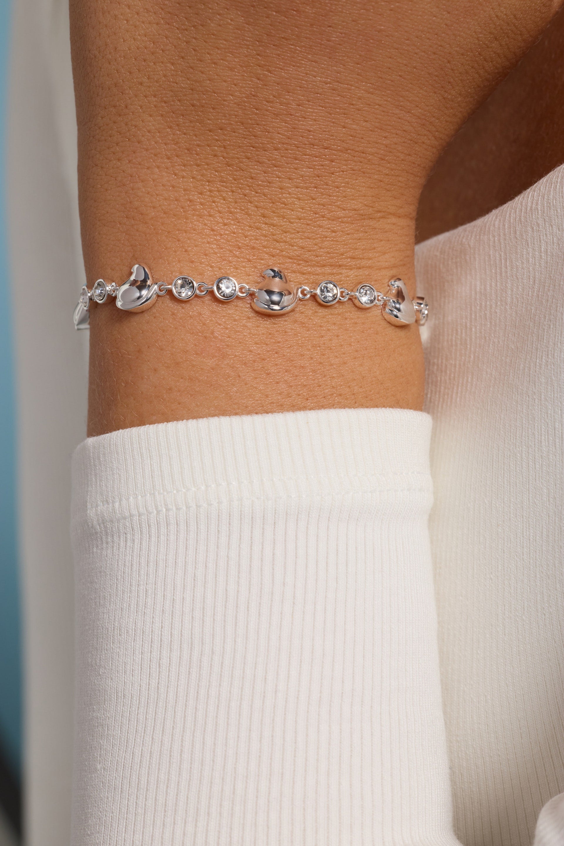 Whimsical PEEPS® Chick Bolo Bracelet with Crystal Accents