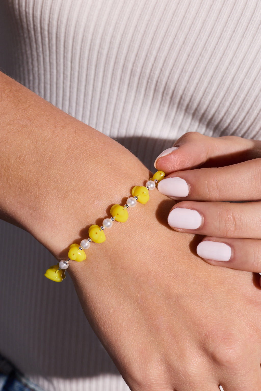 PEEPS® Chick Beaded Expandable Bangle Bracelet