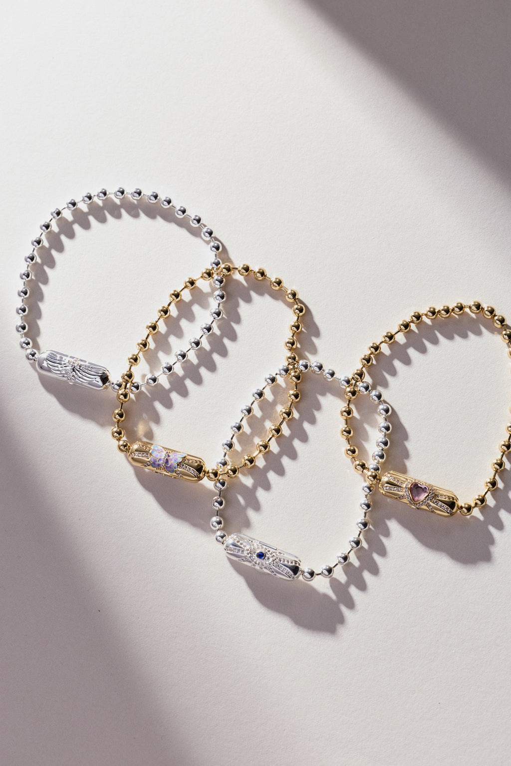Modern Evil Eye Barrel Closure Chain Bracelet