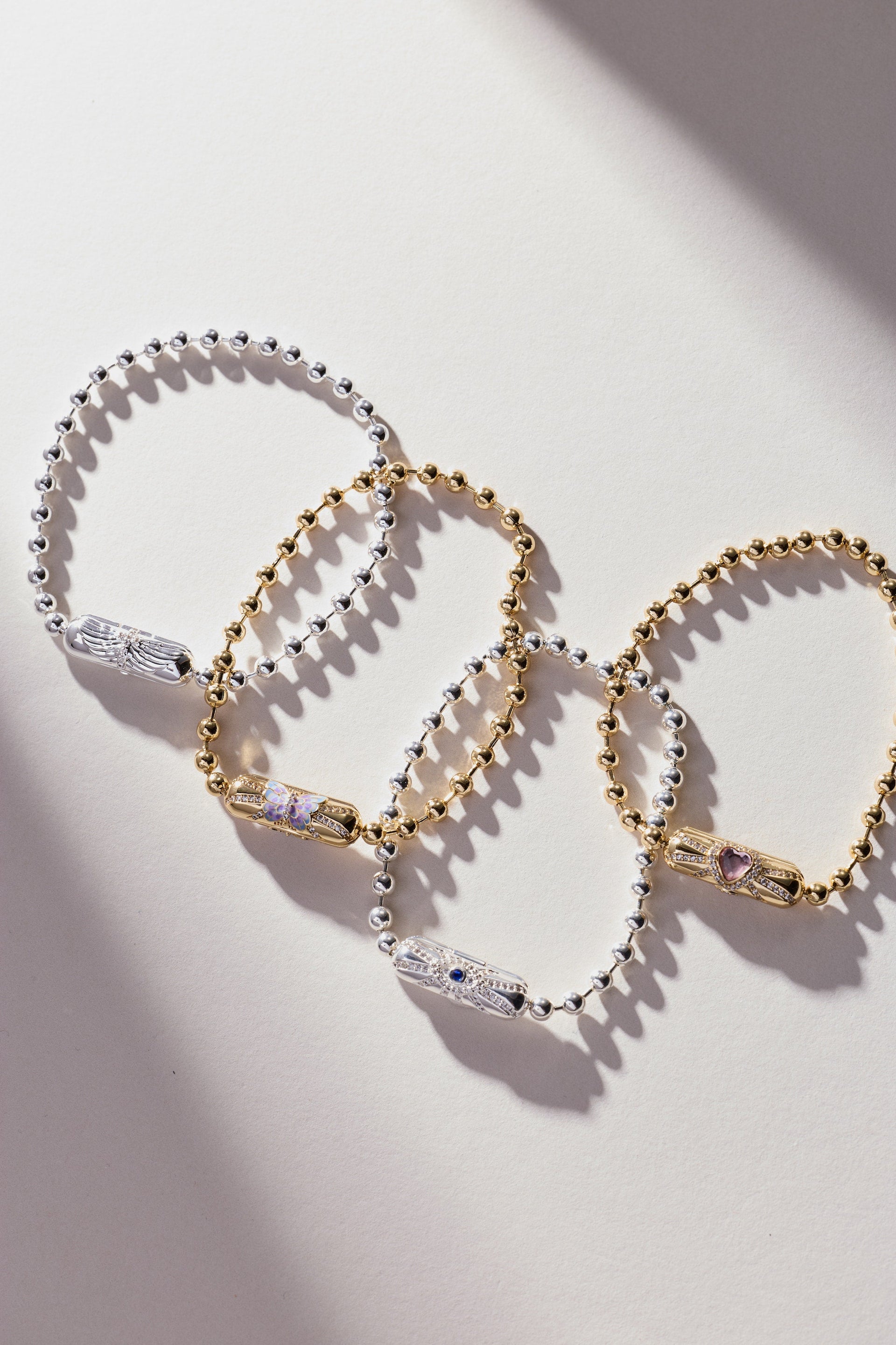 Modern Evil Eye Barrel Closure Chain Bracelet