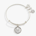 Path of Life Symbolic Charm Bangle in Silver and Gold