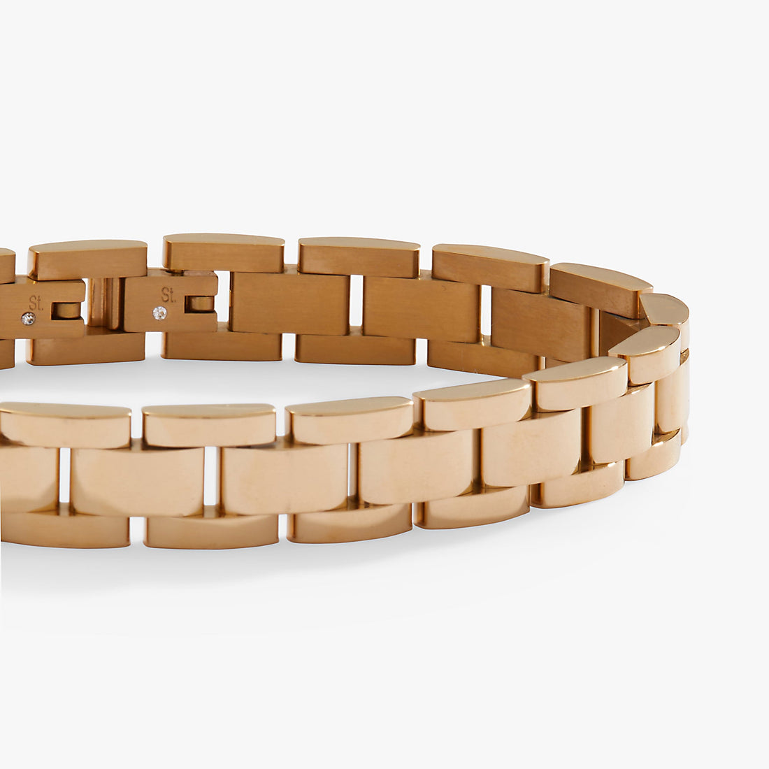 Chunky Watch Strap Bracelet - Adjustable Chain Link Wrist Accessory