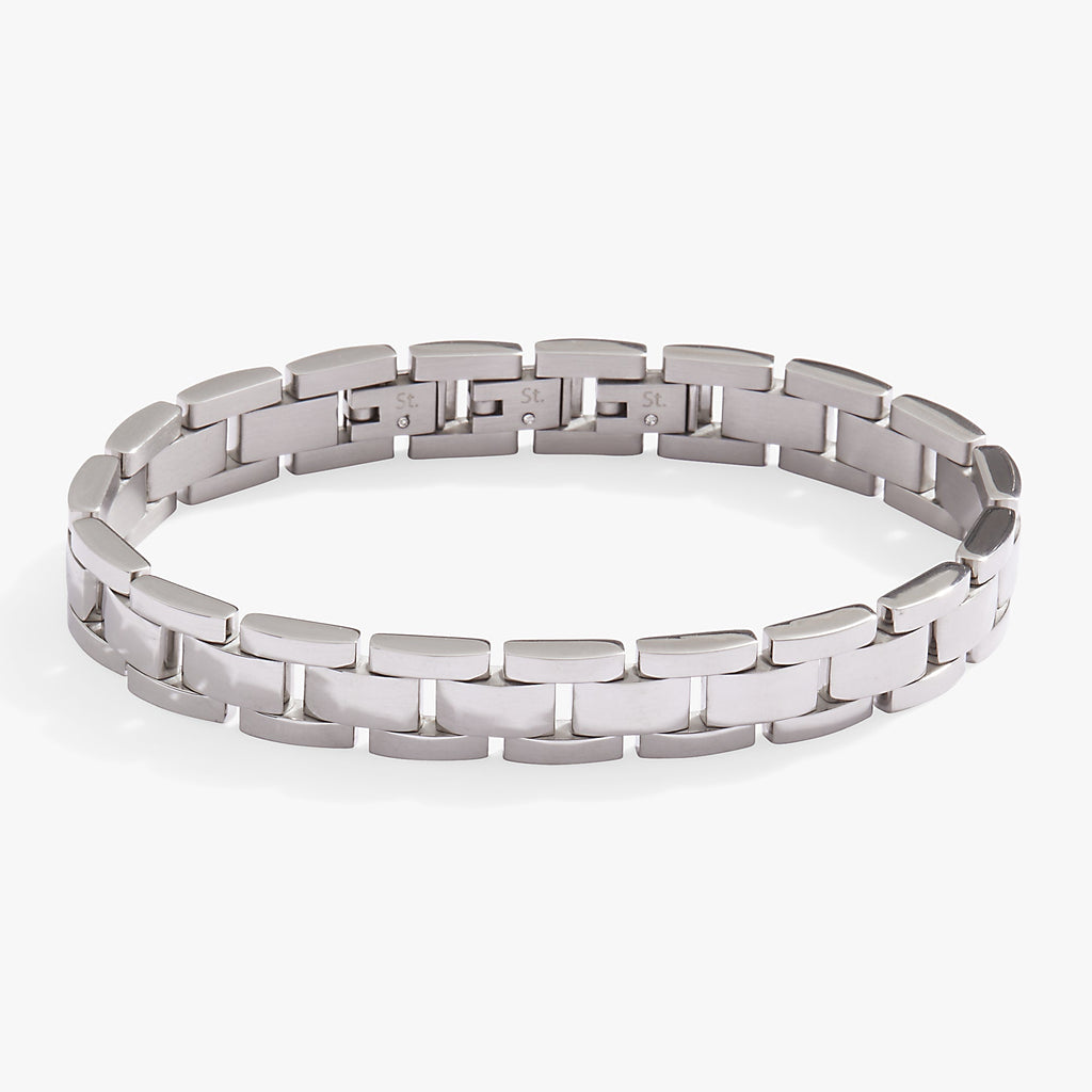 Chunky Watch Strap Bracelet - Adjustable Chain Link Wrist Accessory