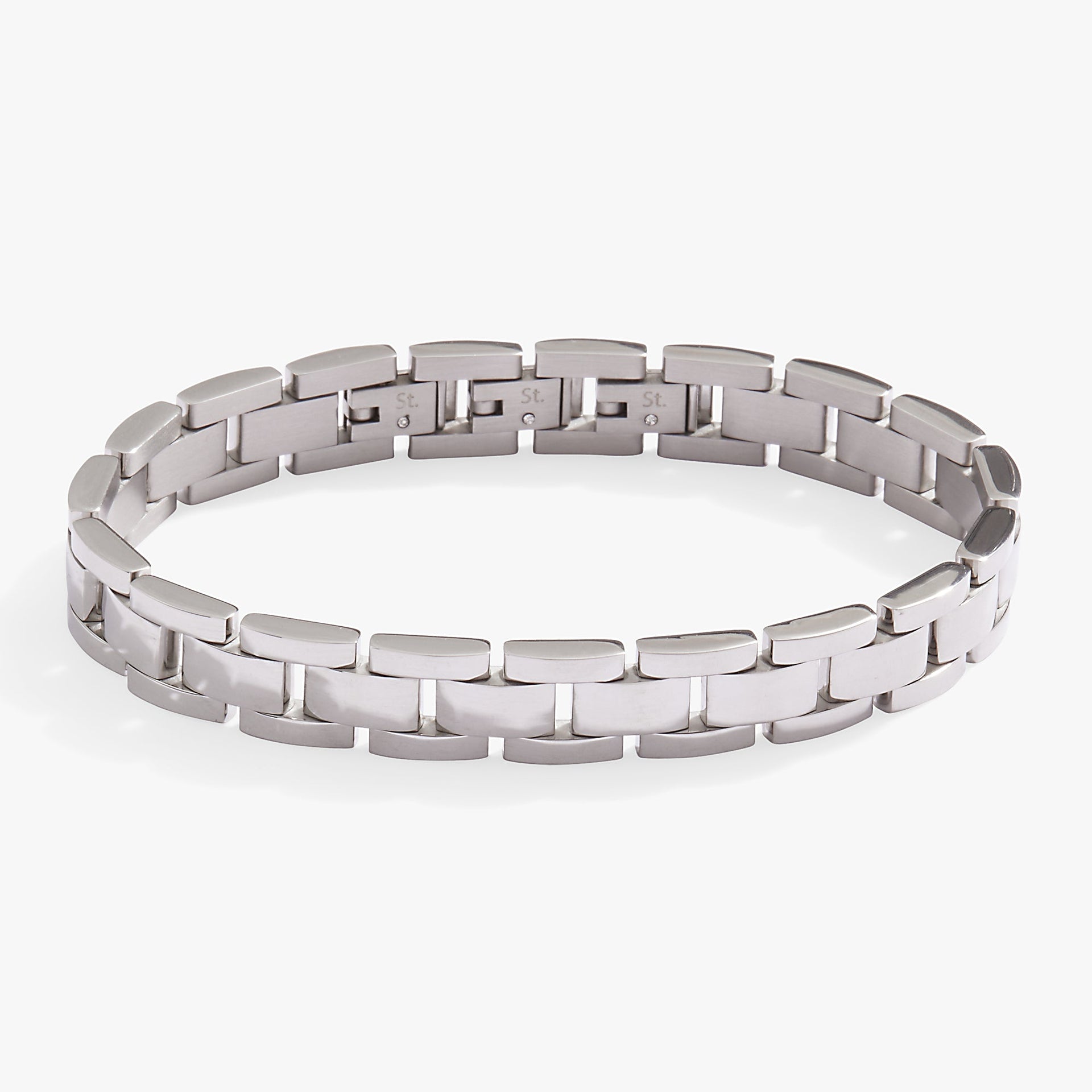 Chunky Watch Strap Bracelet - Adjustable Chain Link Wrist Accessory