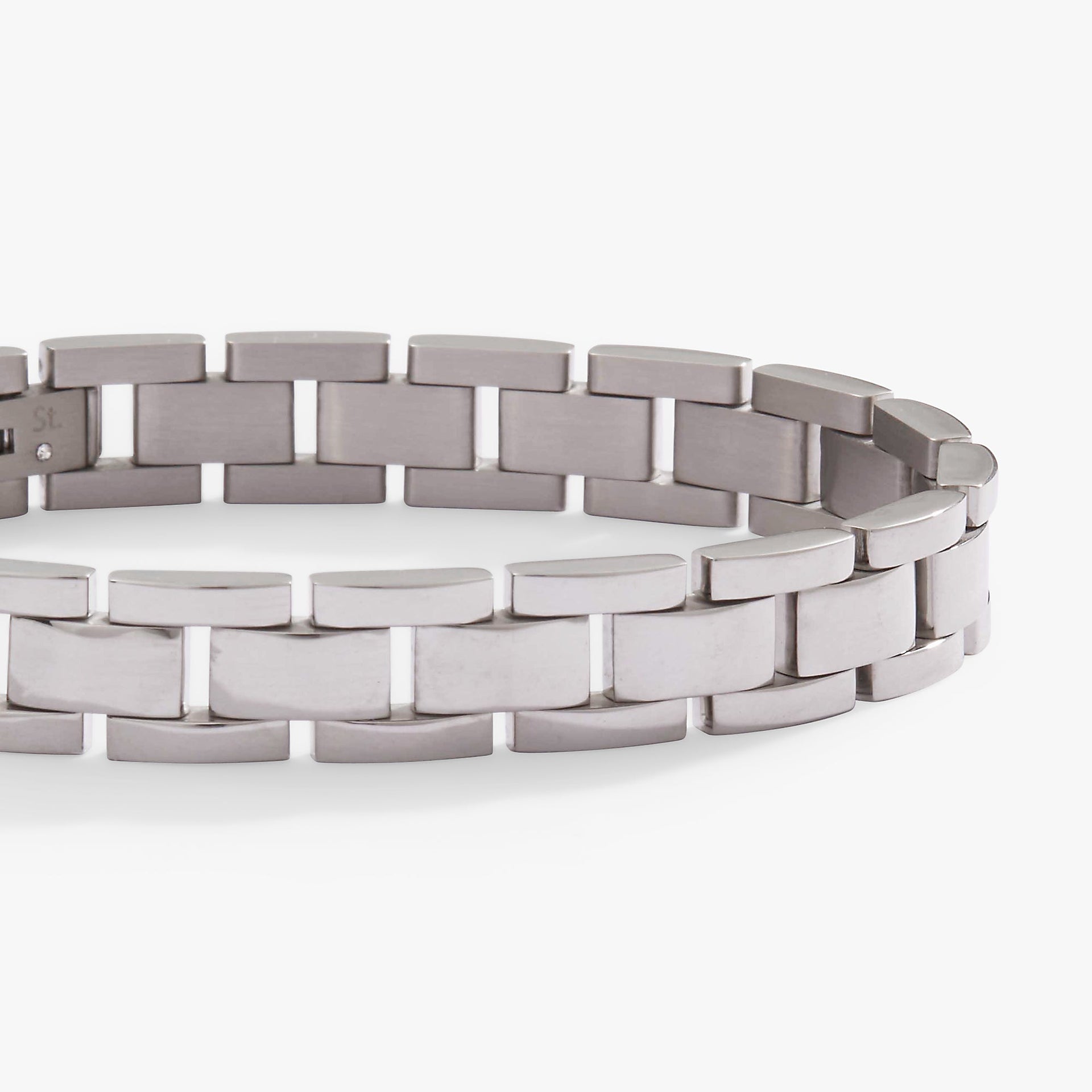 Chunky Watch Strap Bracelet - Adjustable Chain Link Wrist Accessory
