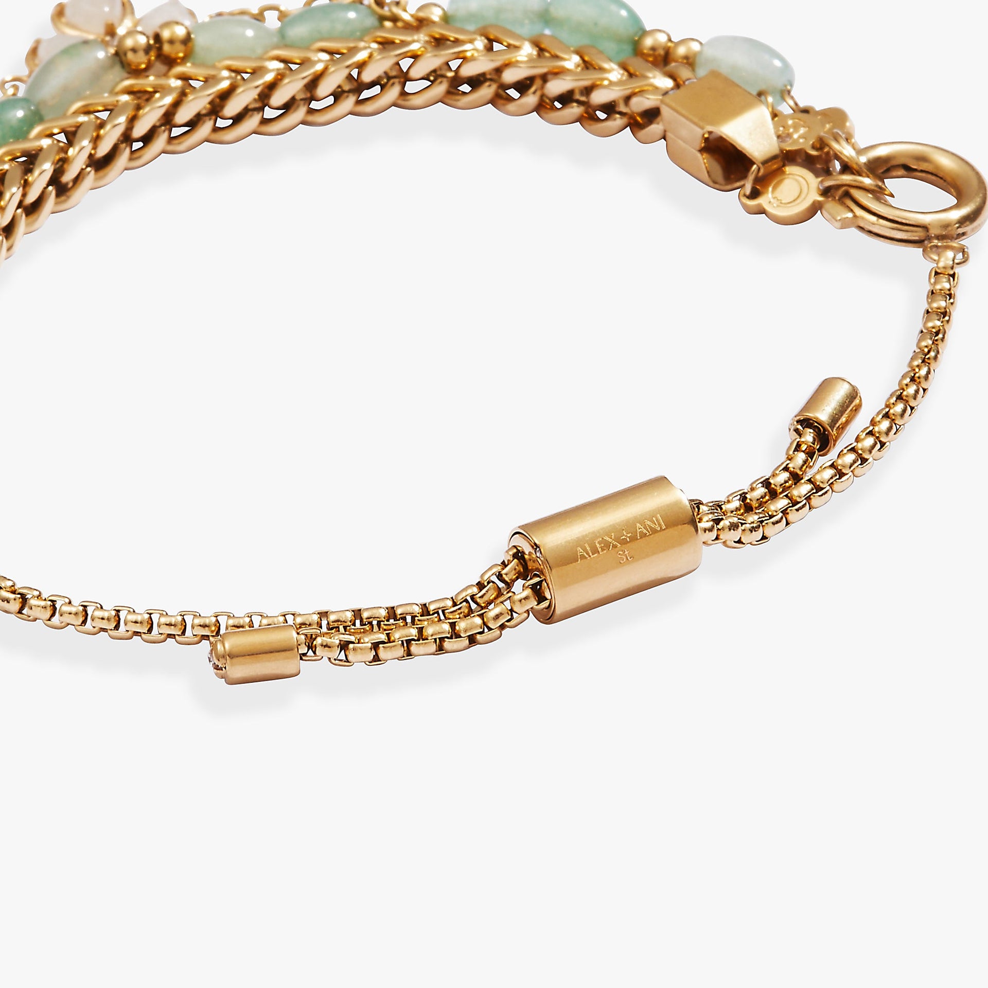 Four-Leaf Clover Stranded™ Bracelet Set with White Jade