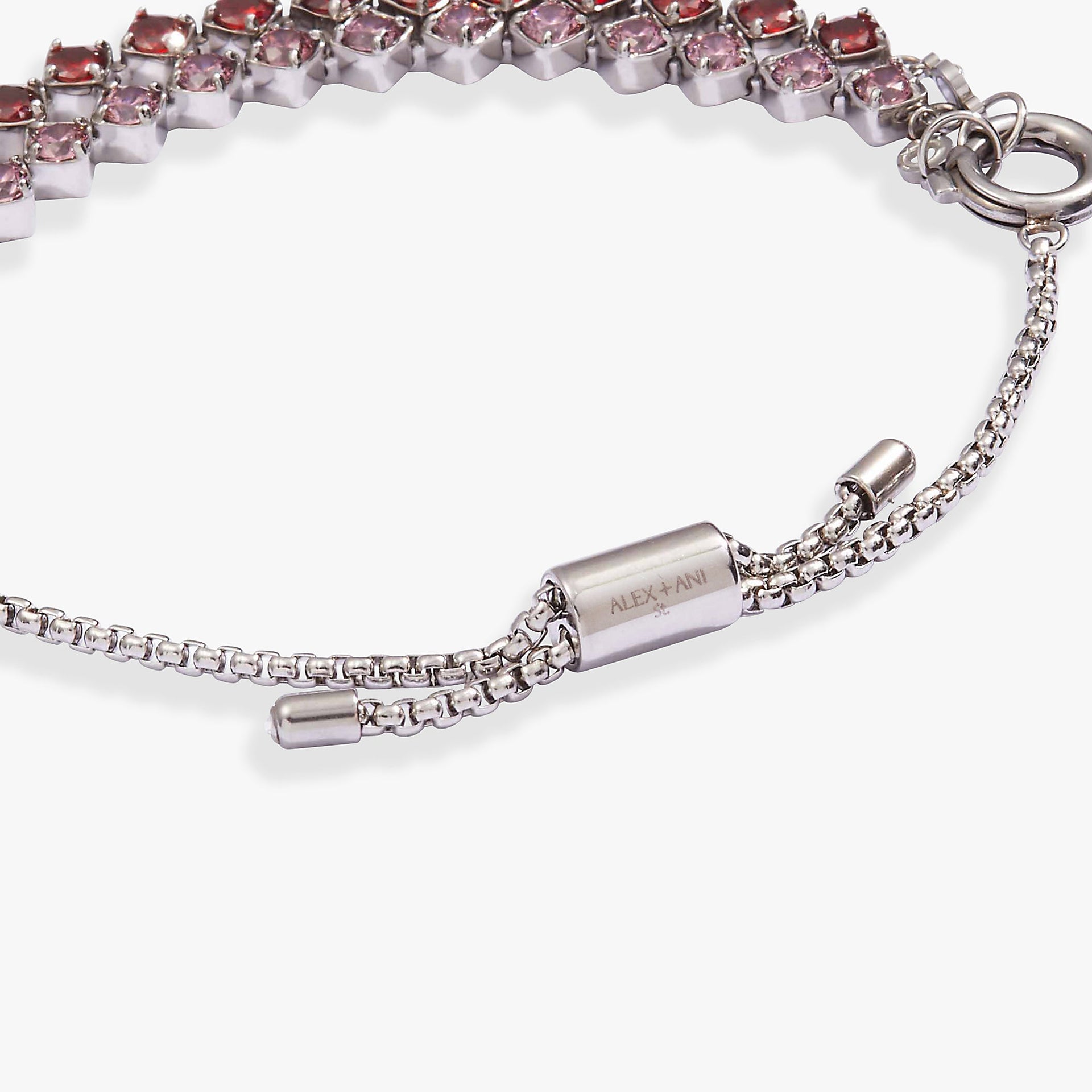 Ruby Luster Stranded Gemstone Bracelet Set in Garnet & Rhodolite