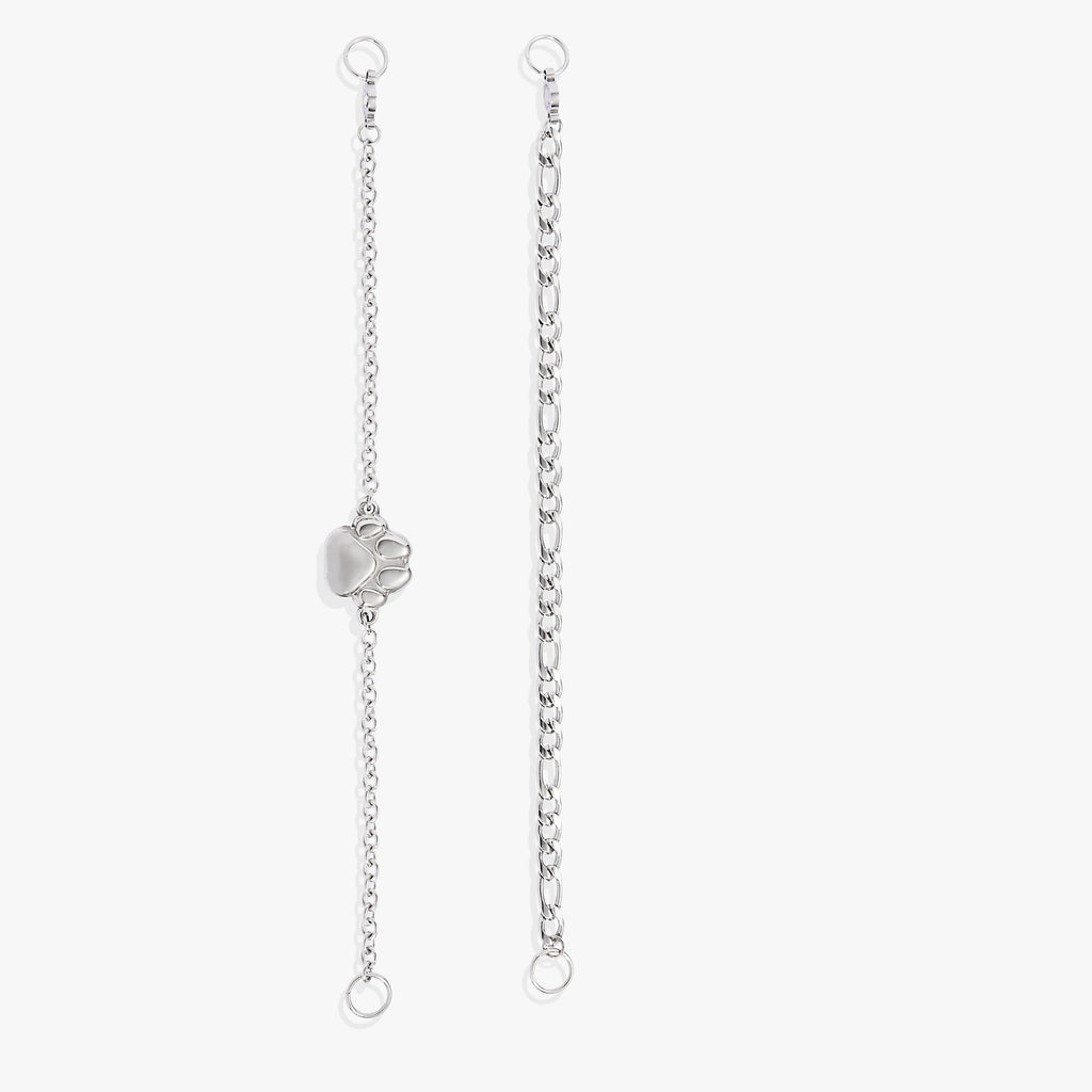Paw Print Stranded Chain Bracelet Set for Pet Lovers