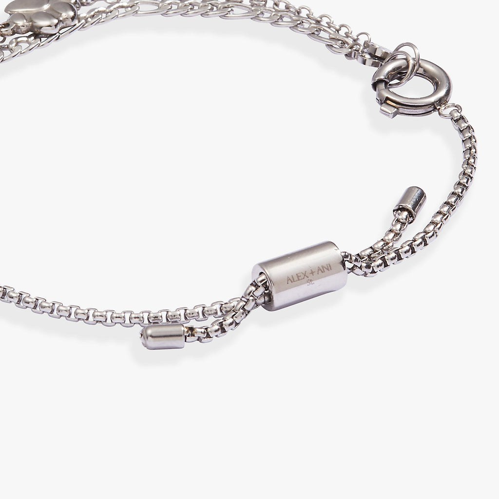 Paw Print Stranded Chain Bracelet Set for Pet Lovers