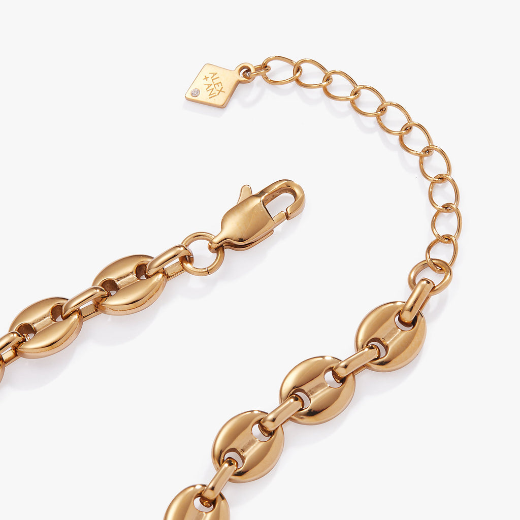 Minimalist Mariner Chain Bracelet in Gold and Silver Tone