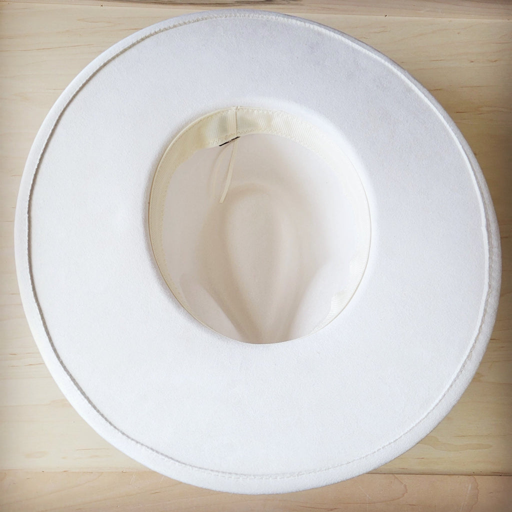 Hand-Painted Gold Python Print Boho Western Cowgirl Hat - Image 8