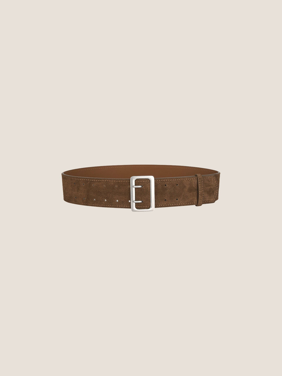 Cowhide Wide Retro Matte Belt