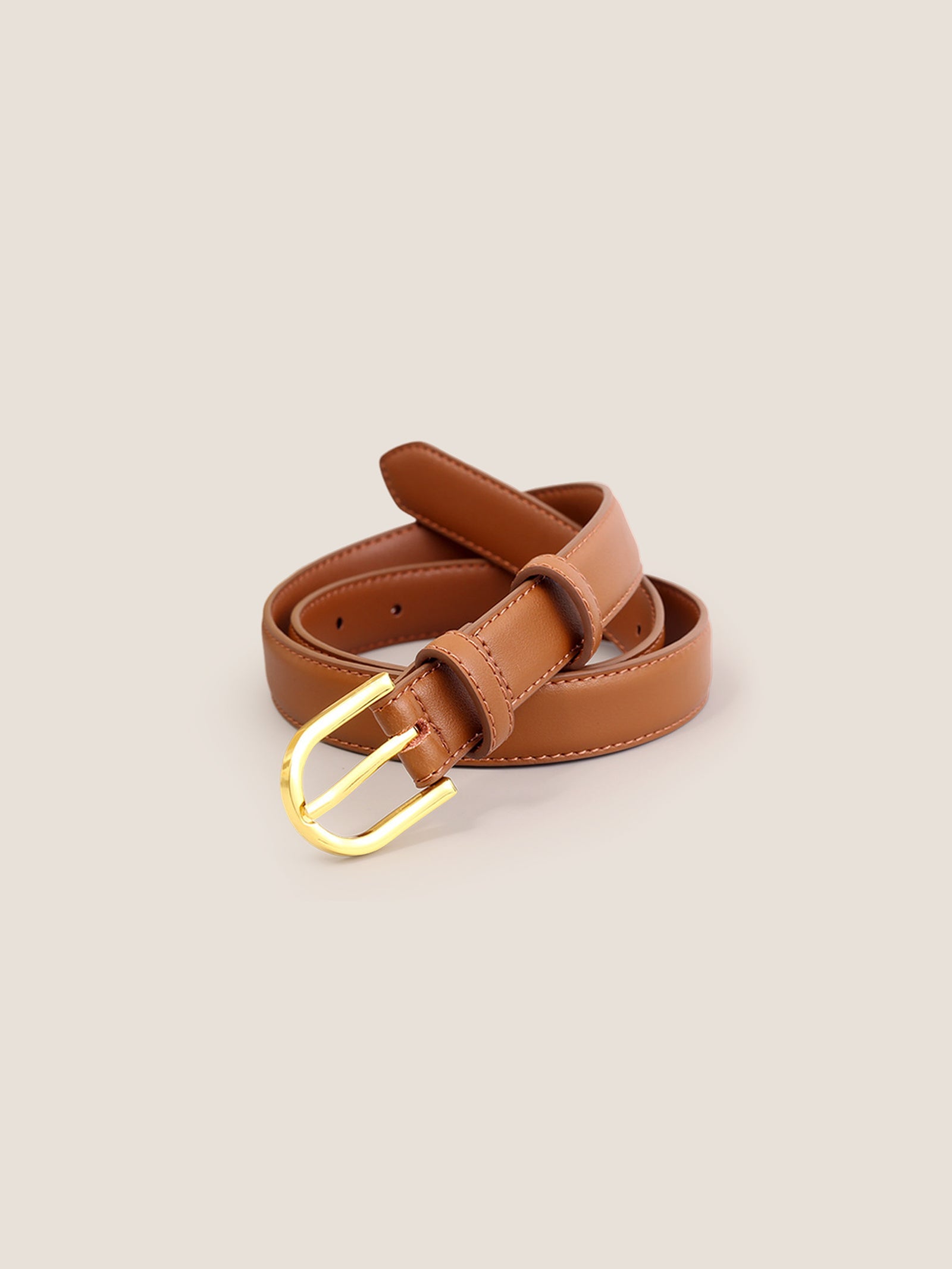 Premium Cowhide Belt With Retro Electroplated Alloy Buckle