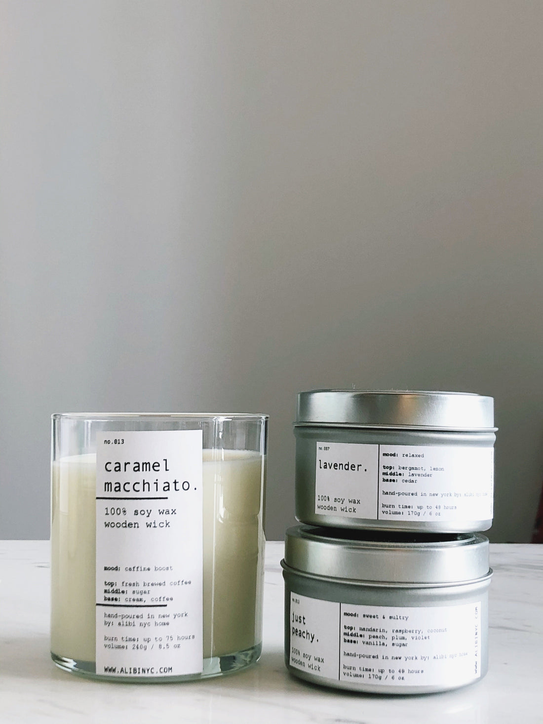 JUST PEACHY | 100% SOY TRAVEL SIZE CANDLE