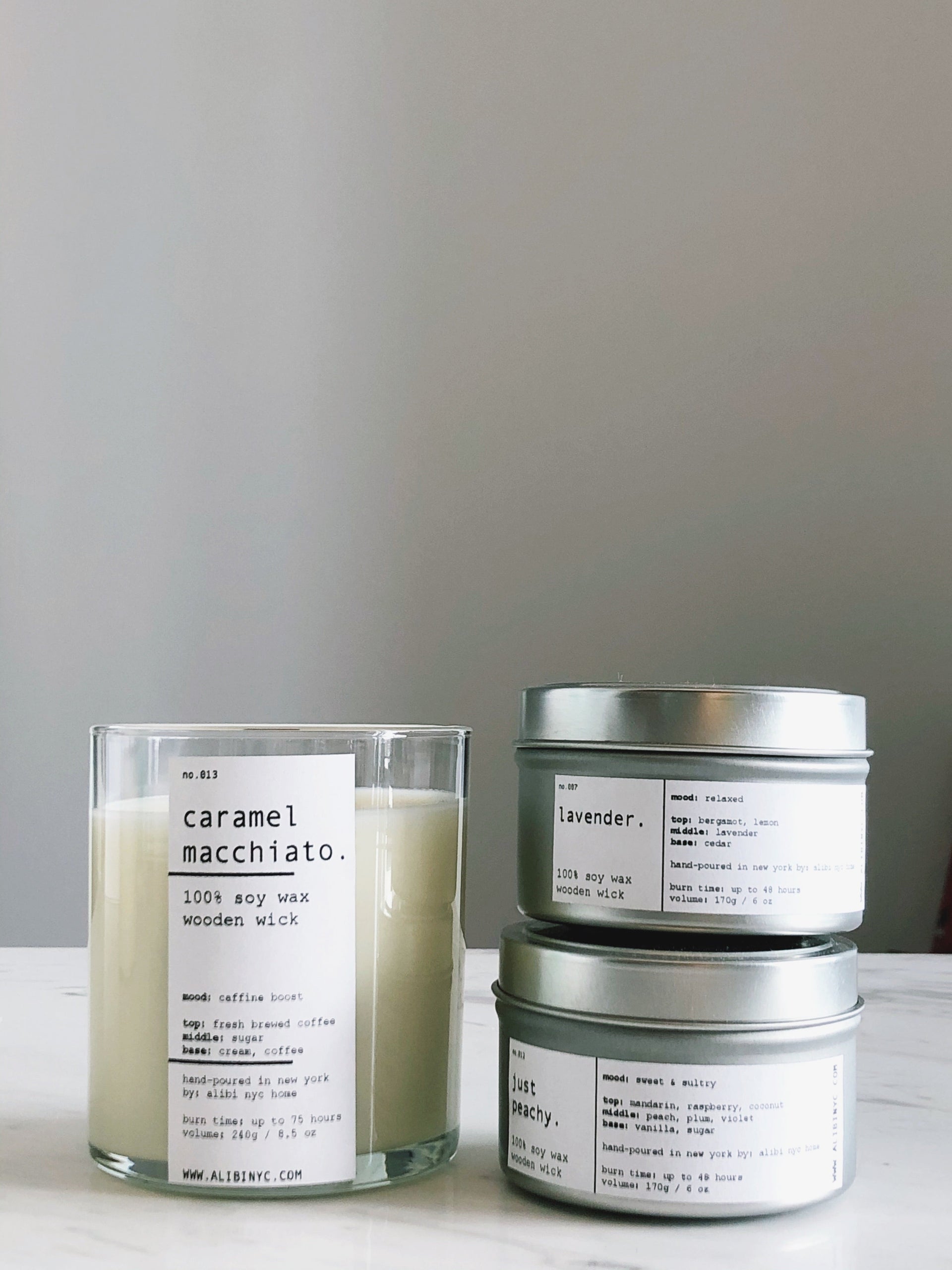 JUST PEACHY | 100% SOY TRAVEL SIZE CANDLE