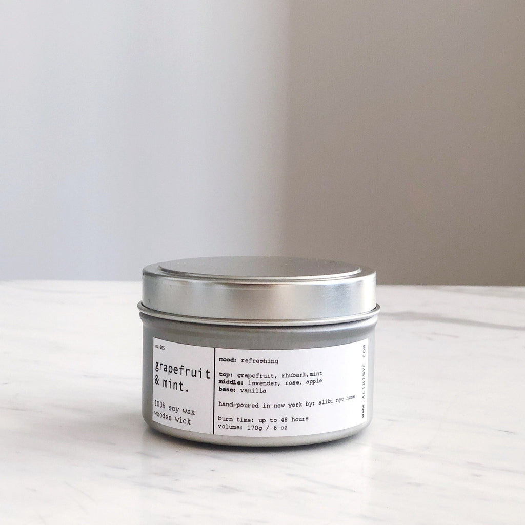 SWEET GRAPEFRUIT | 100% SOY TRAVEL SIZE CANDLE