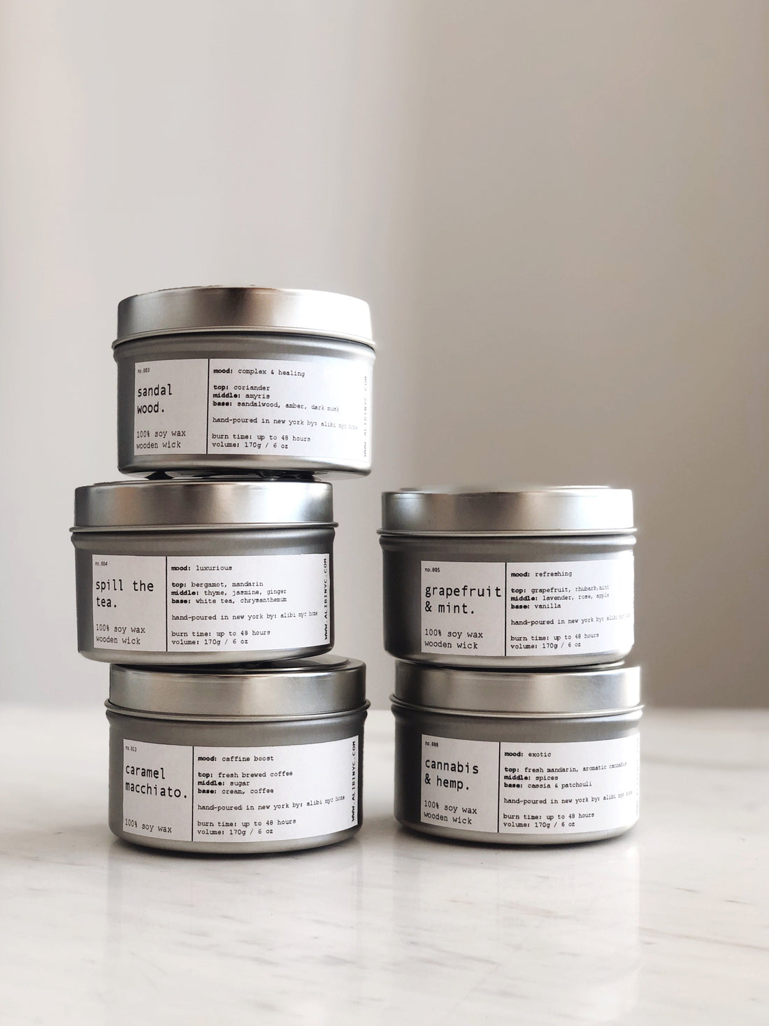 SANDALWOOD | 100% SOY TRAVEL SIZE CANDLE