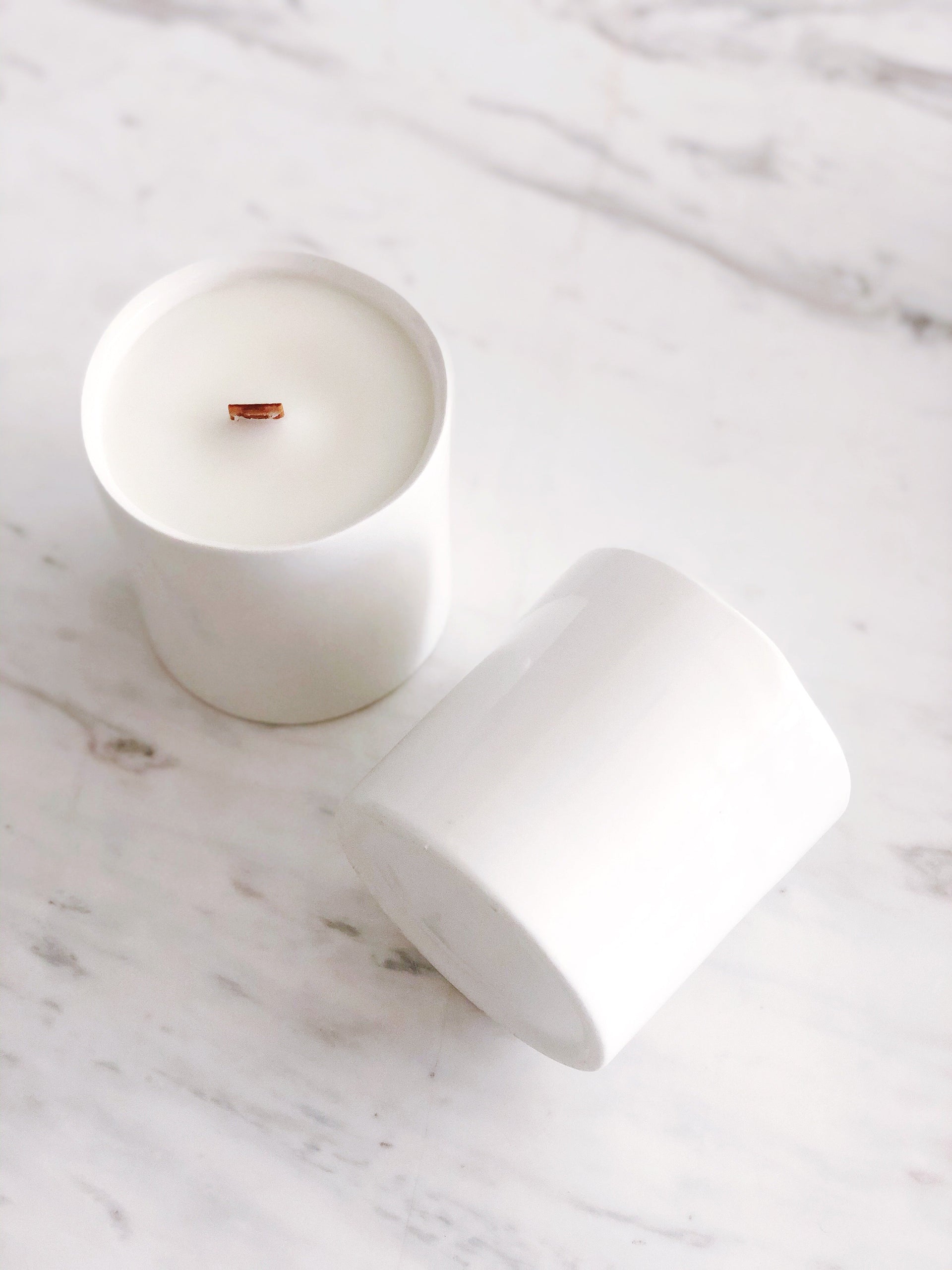 Yuzu Blossom and Hinoki Scented Virgin Coconut Creme Wax Candle - Image 5