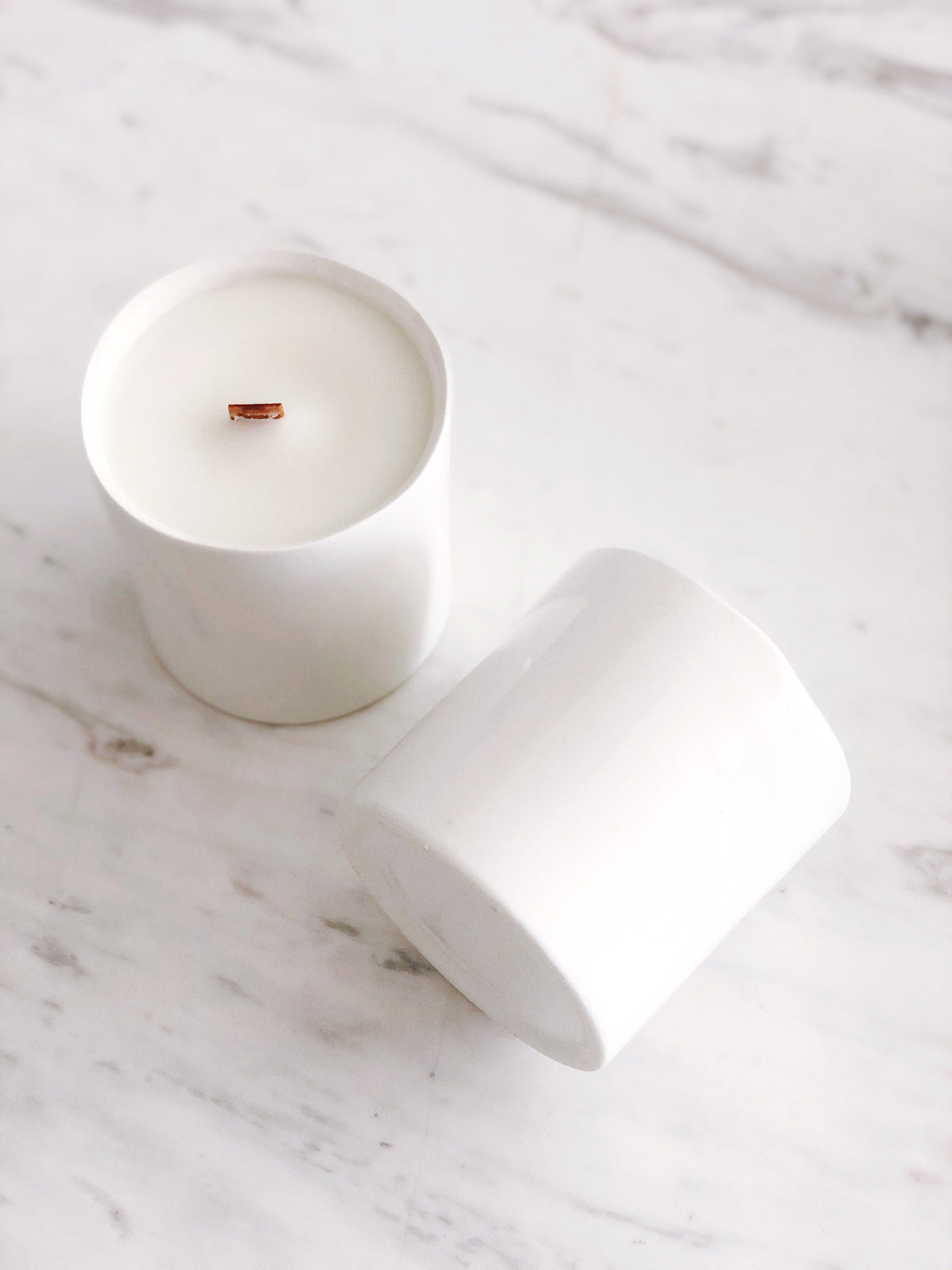 Yuzu Blossom and Hinoki Scented Virgin Coconut Creme Wax Candle - Image 5