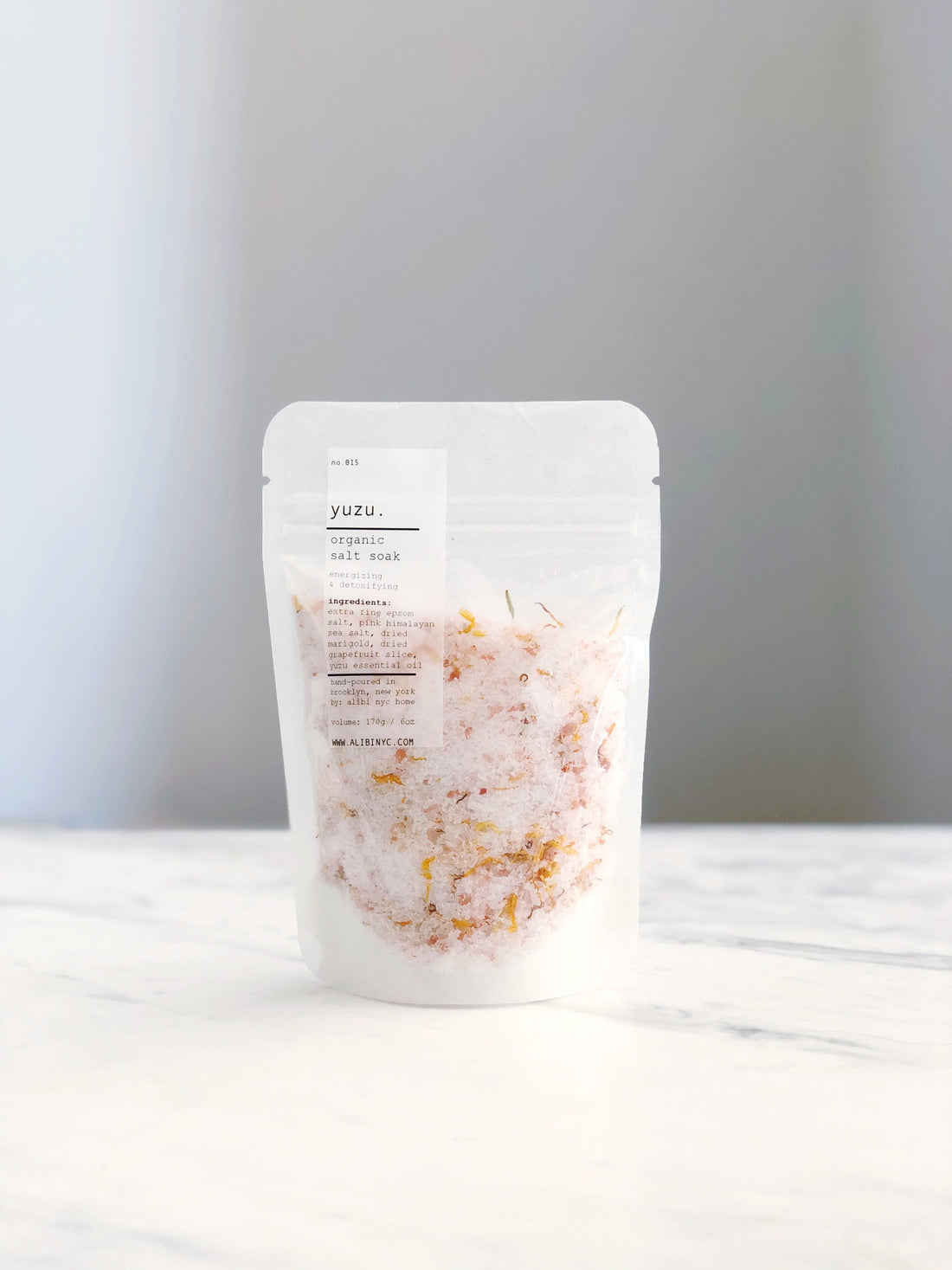 Yuzu Energizing Bath Salt with Epsom and Himalayan Salt
