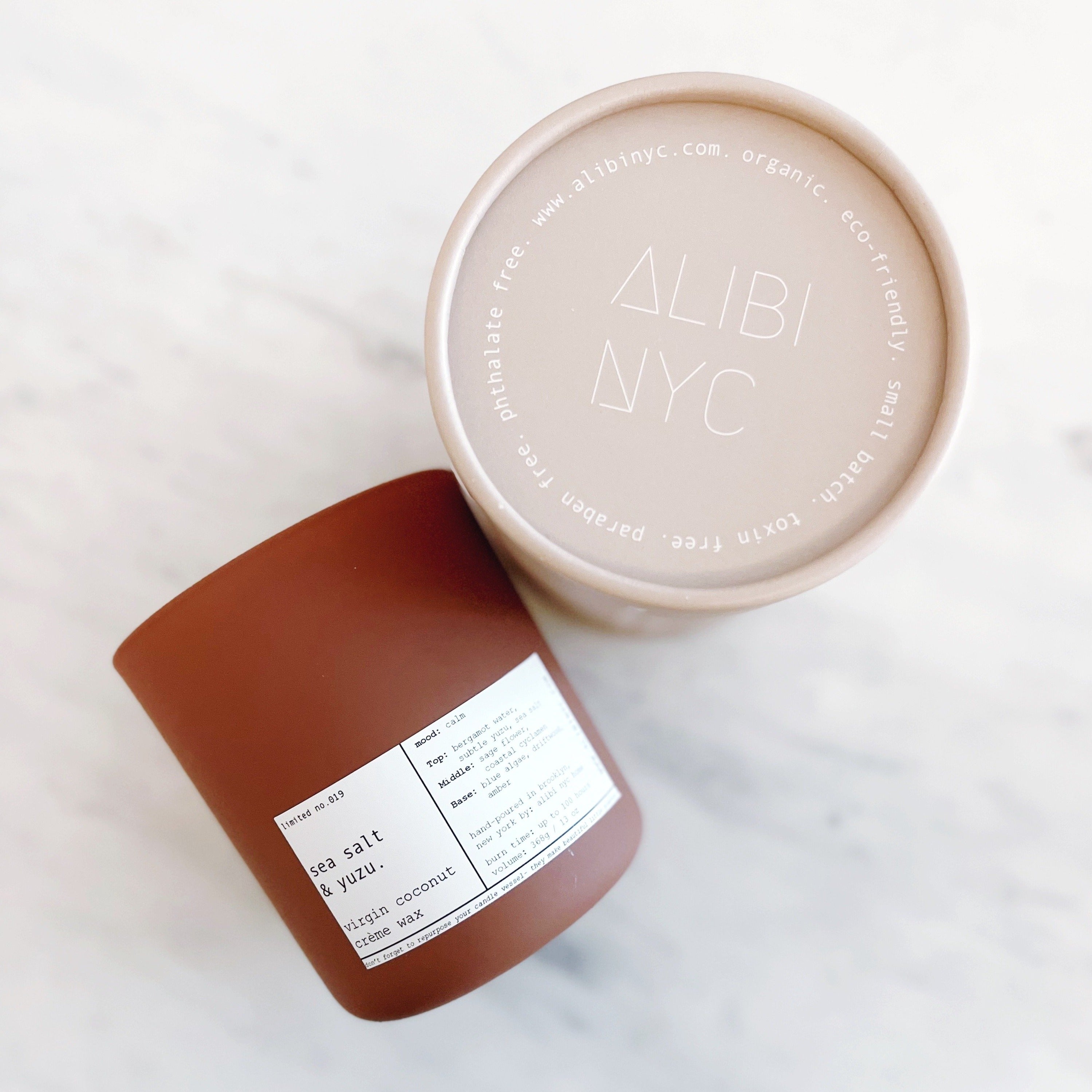 SEA SALT & YUZU | VIRGIN COCONUT CRÈME WAX & WOODEN WICK CANDLE