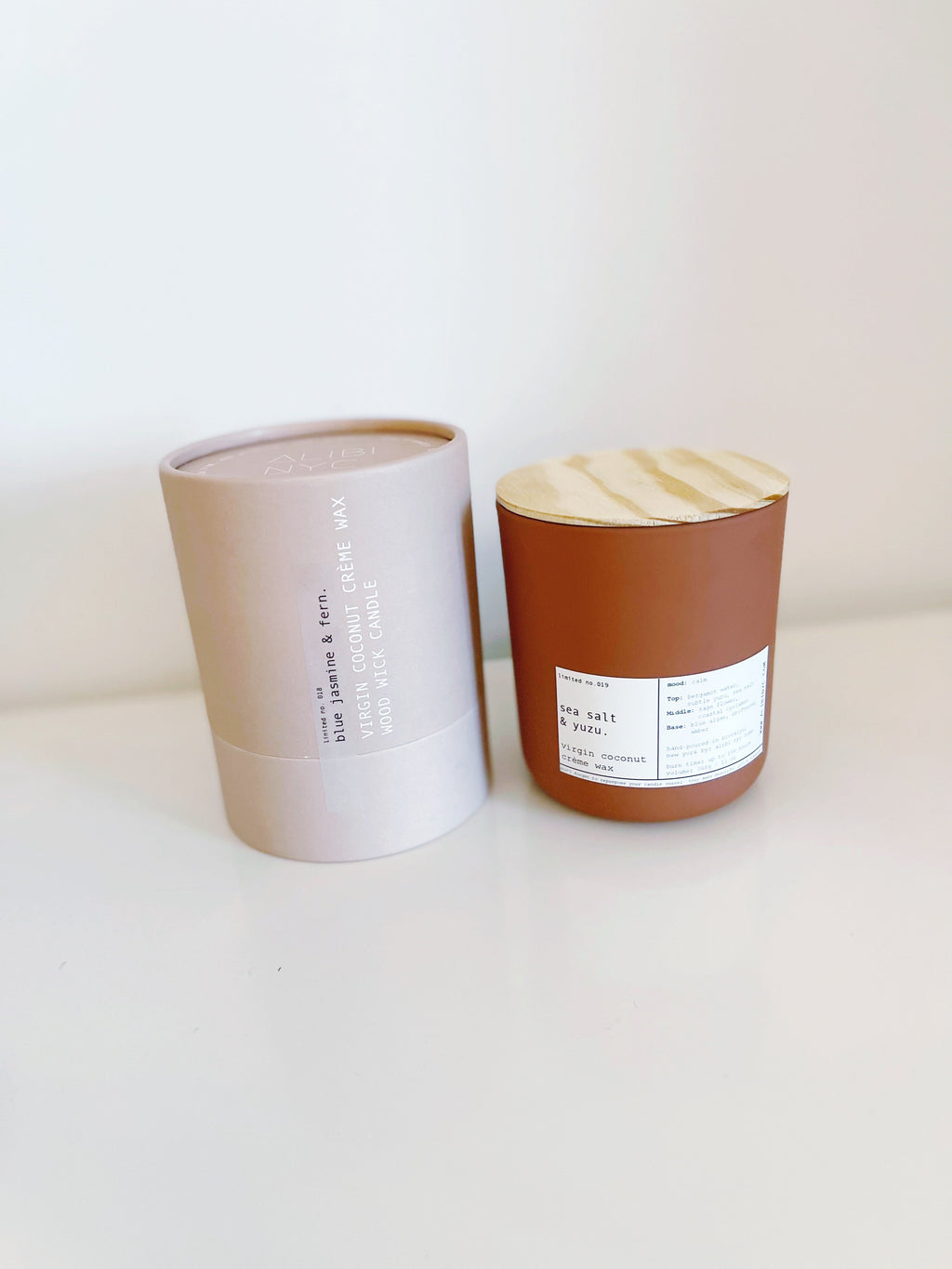 SEA SALT & YUZU | VIRGIN COCONUT CRÈME WAX & WOODEN WICK CANDLE