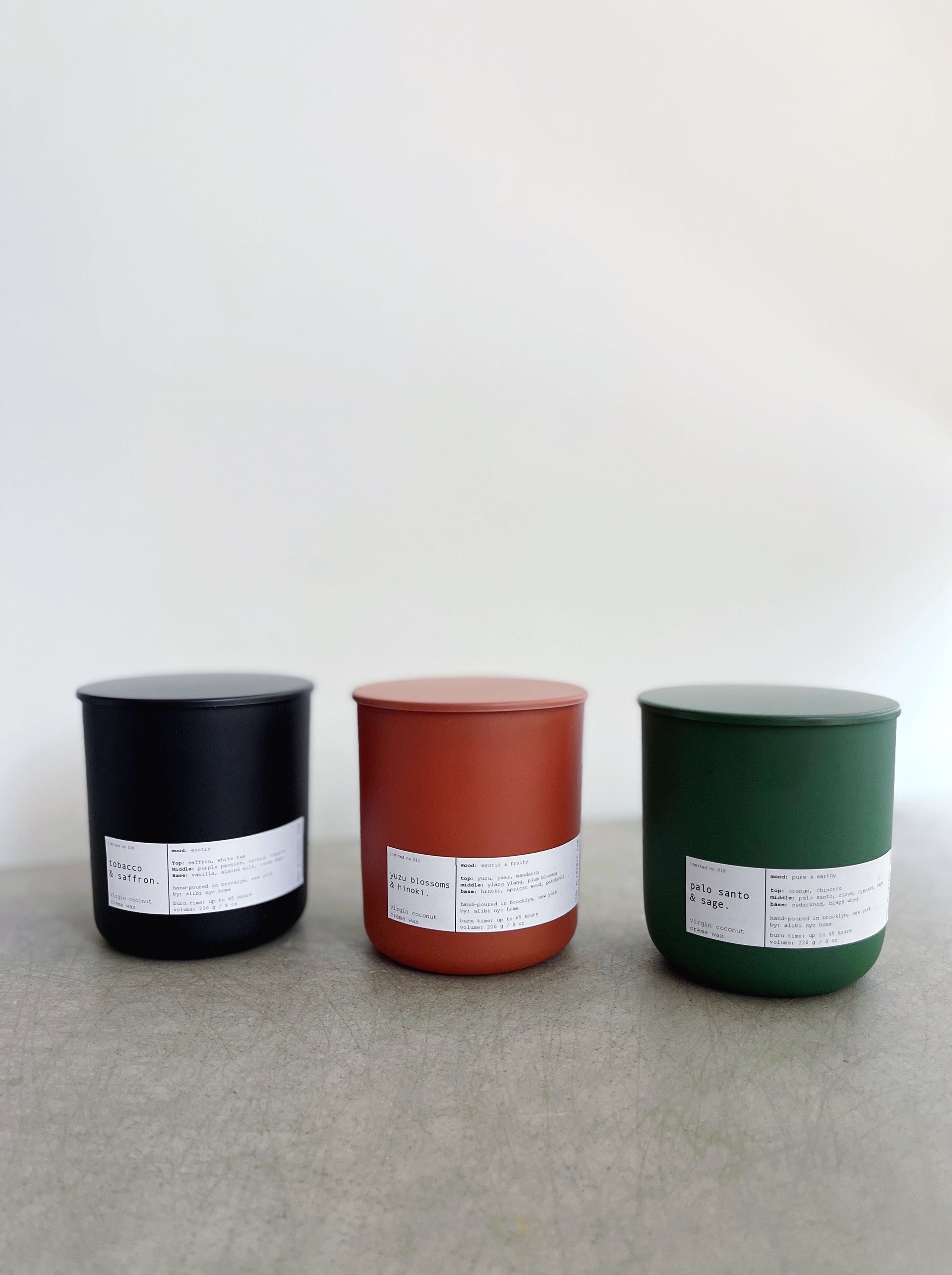 Yuzu Blossom & Hinoki Scented Candle with Coconut Creme Wax 8oz