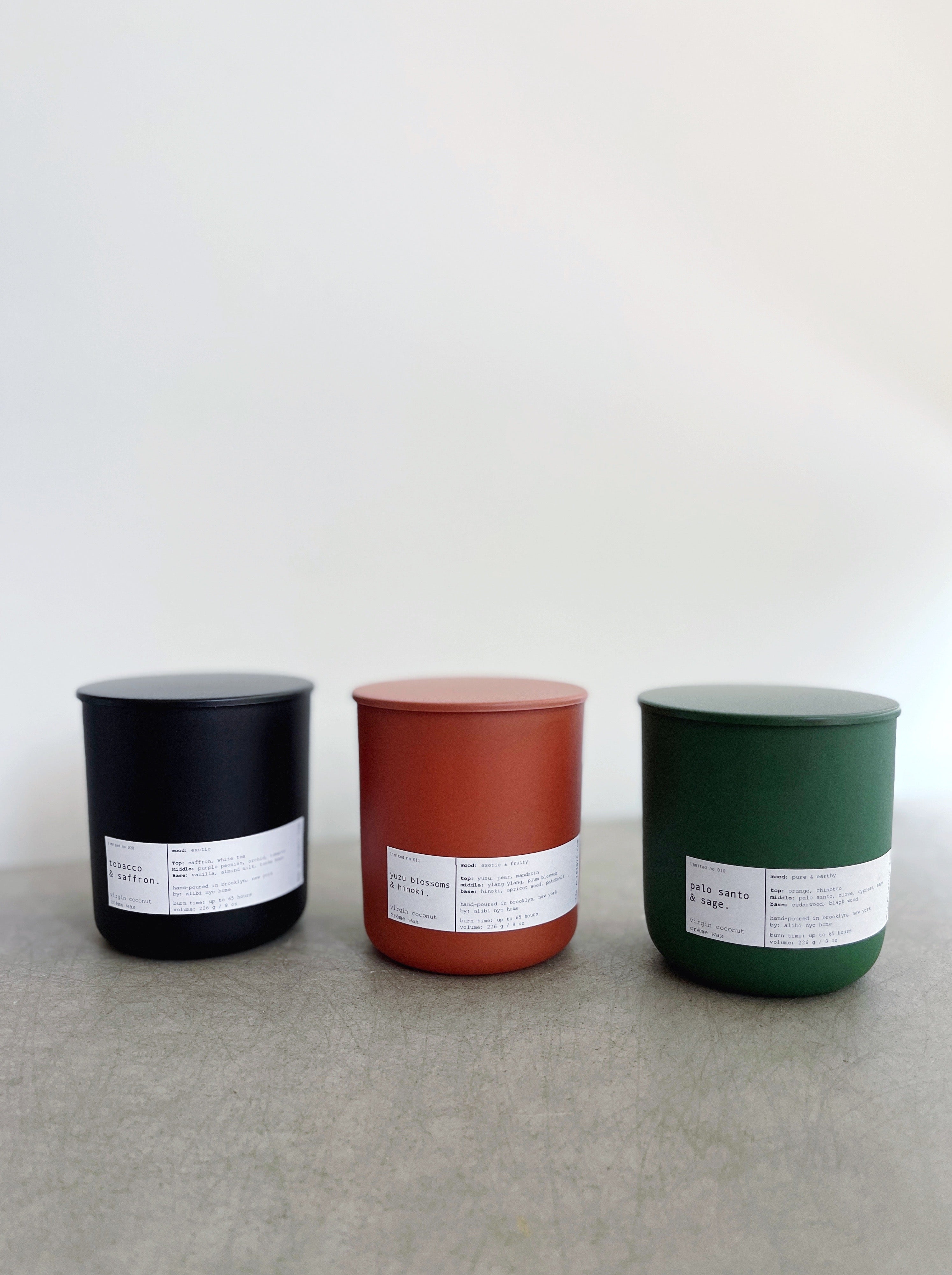 Yuzu Blossom & Hinoki Scented Candle with Coconut Creme Wax 8oz