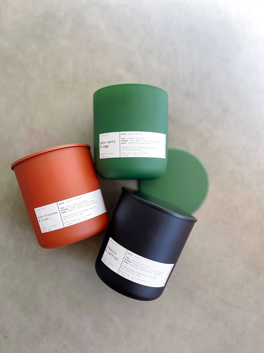 Yuzu Blossom & Hinoki Scented Candle with Coconut Creme Wax 8oz