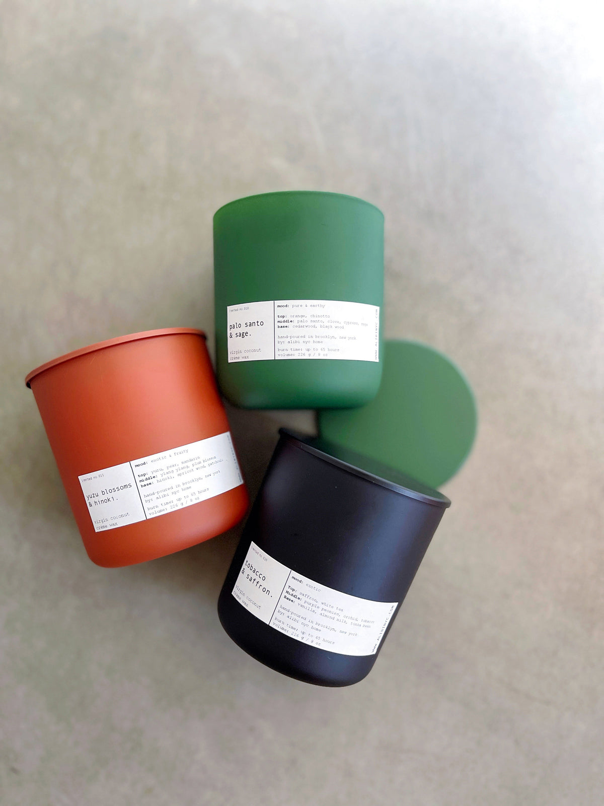 Yuzu Blossom & Hinoki Scented Candle with Coconut Creme Wax 8oz
