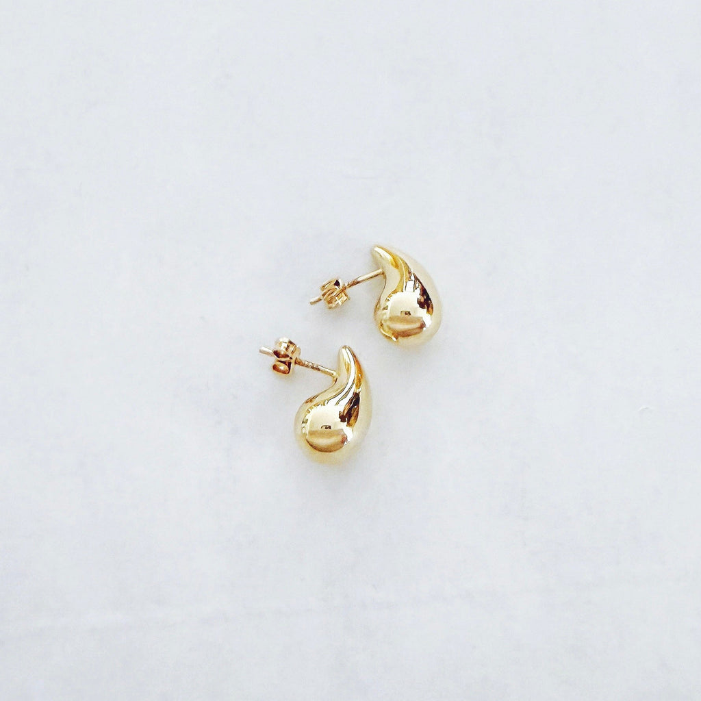 DEWDROP EARRINGS 14KT YELLOW GOLD