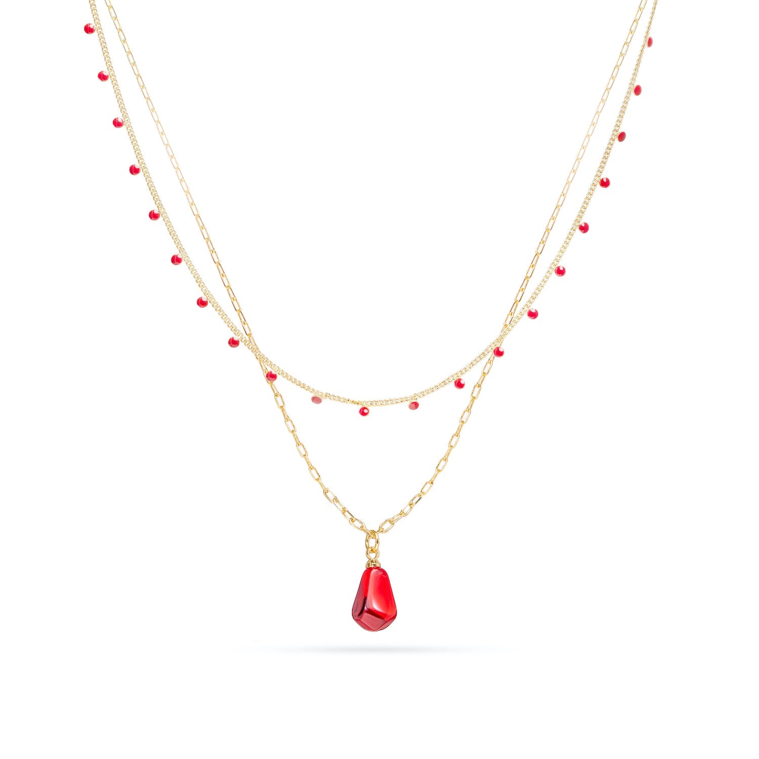 Seed of Life Necklace Set – Pomegranate Seed