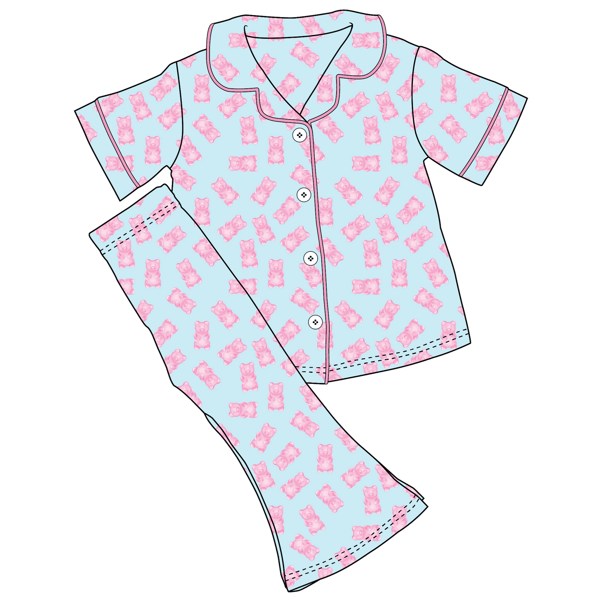 Addison Bamboo Girls Luxe Lounge Set (Pre-Order)