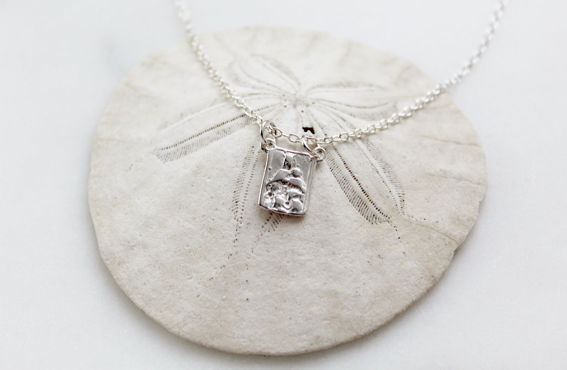 925 Sterling Silver Scapular Necklace
