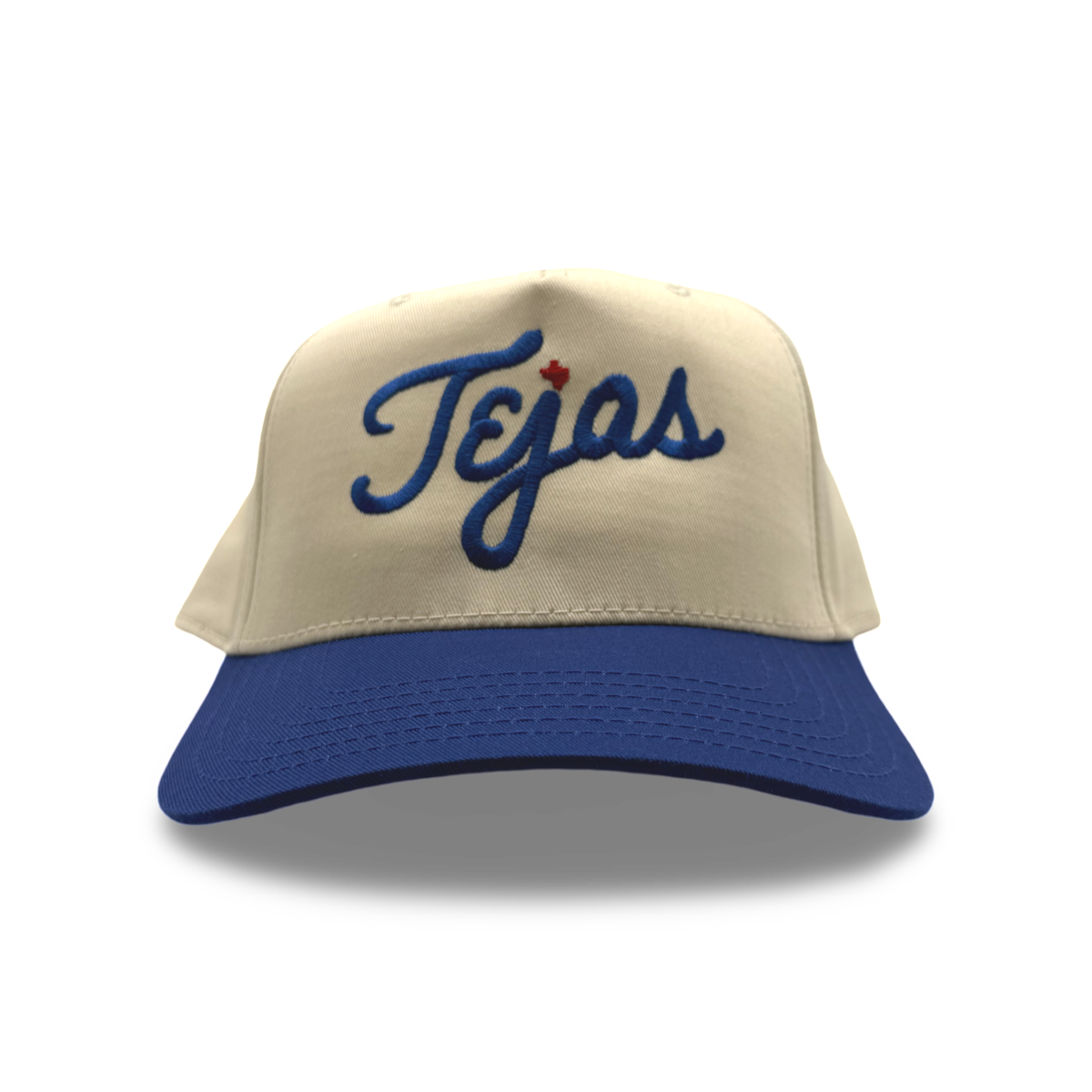 El Tejas A-Frame Snapback Hat - Two-Tone Cream & Multi Baseball Cap
