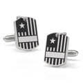 Antique Silver Military Tag Cufflinks