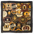 Beer Aficionado Black Multi Pocket Square