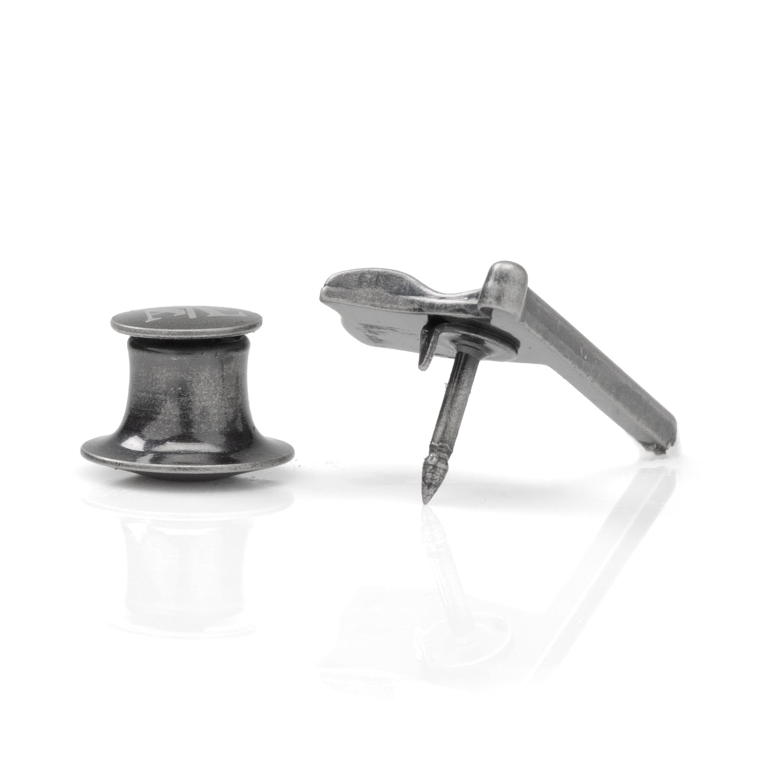 Golf 18th Hole Lapel Pin in Antique Silver Finish - Image 4
