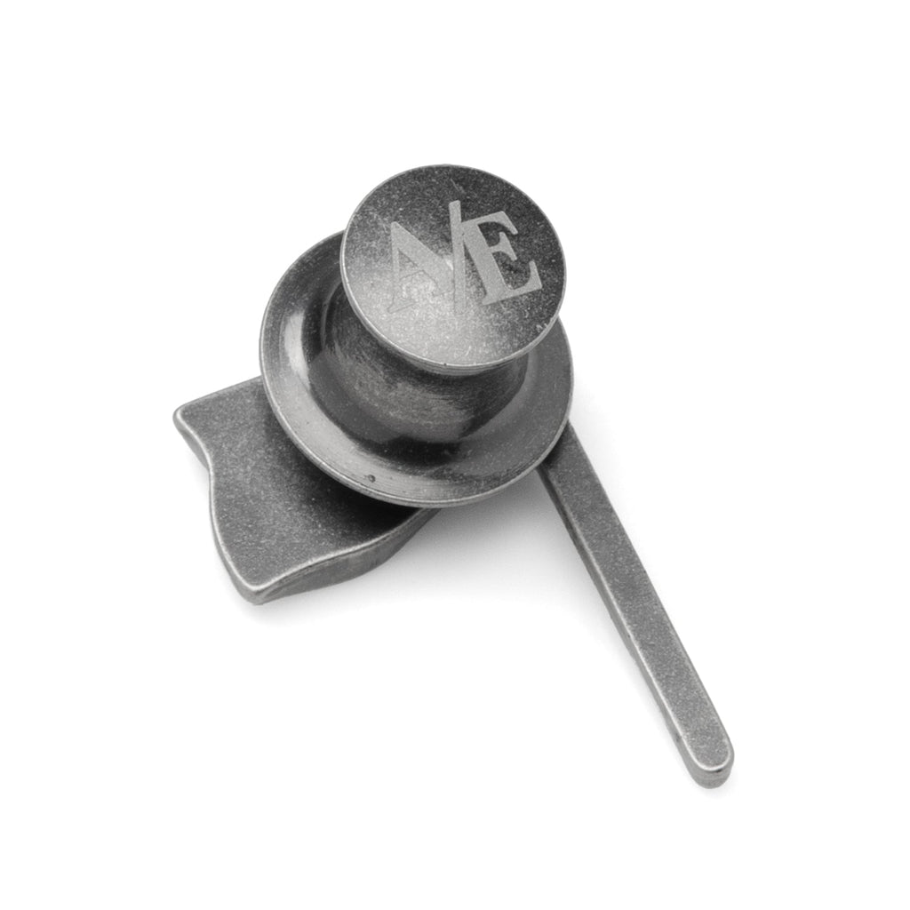 Golf 18th Hole Lapel Pin in Antique Silver Finish - Image 5