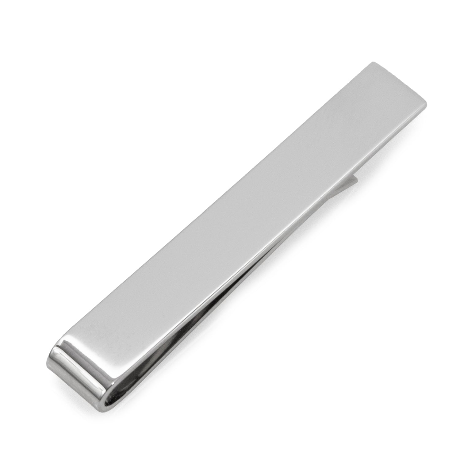 Hidden Message Let's Play Silver Tone Tie Bar for Men - Image 3