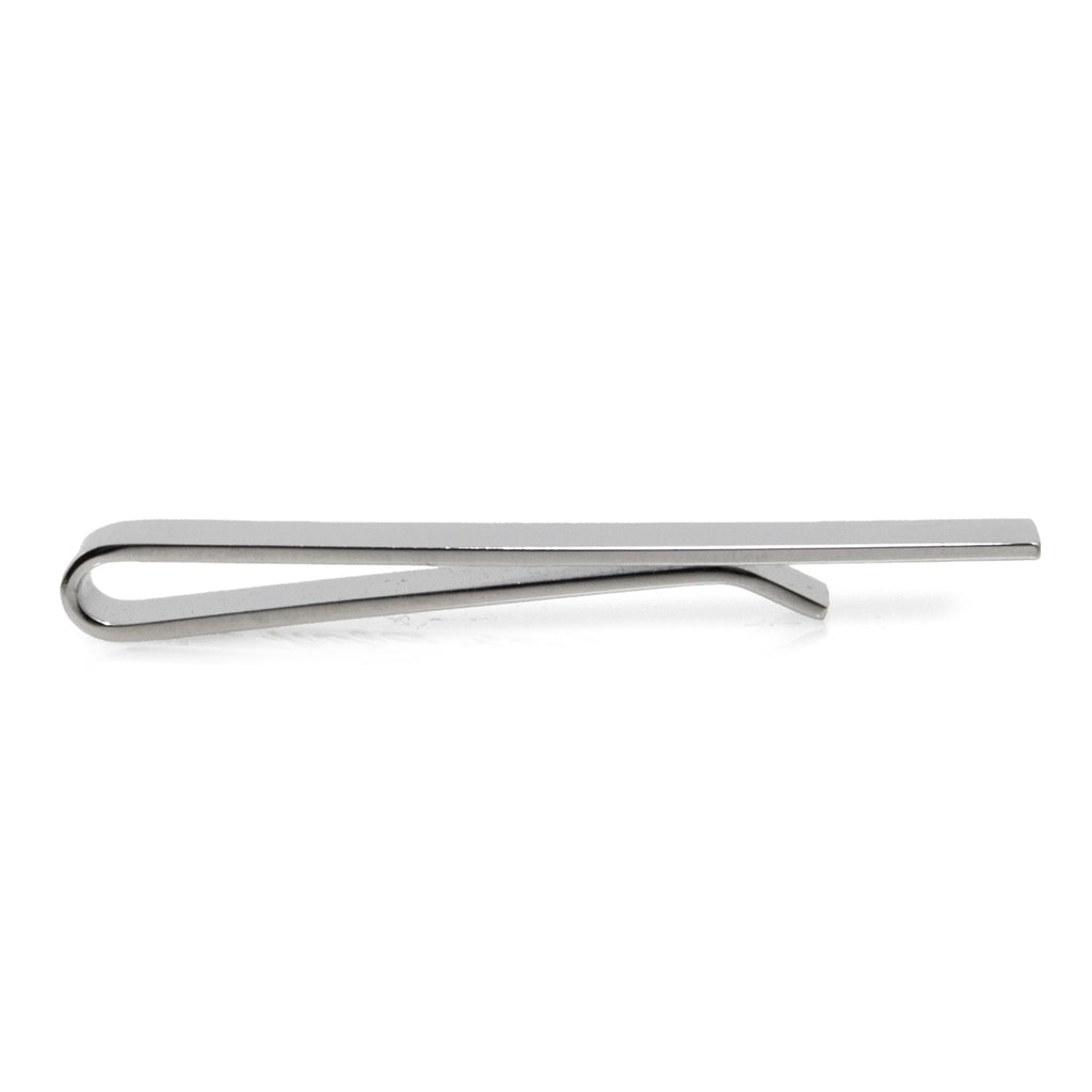 Hidden Message Let's Play Silver Tone Tie Bar for Men - Image 5