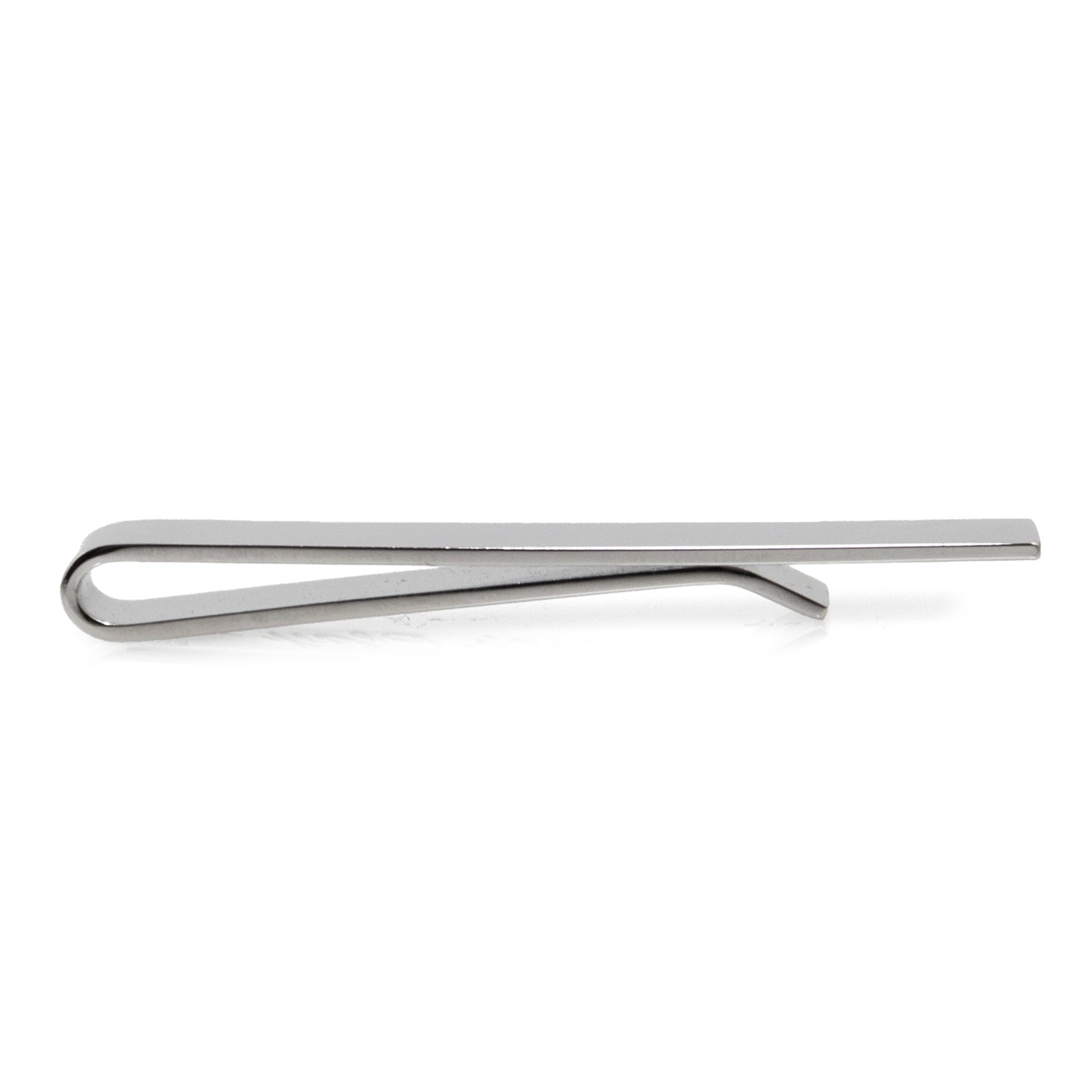 Hidden Message Let's Play Silver Tone Tie Bar for Men - Image 5