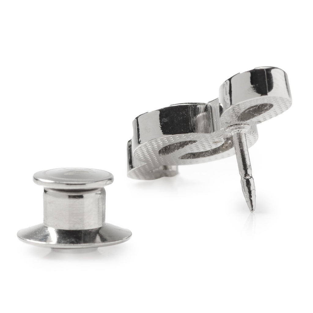 Silver Music Note Cufflinks and Lapel Pin Gift Set - Image 5