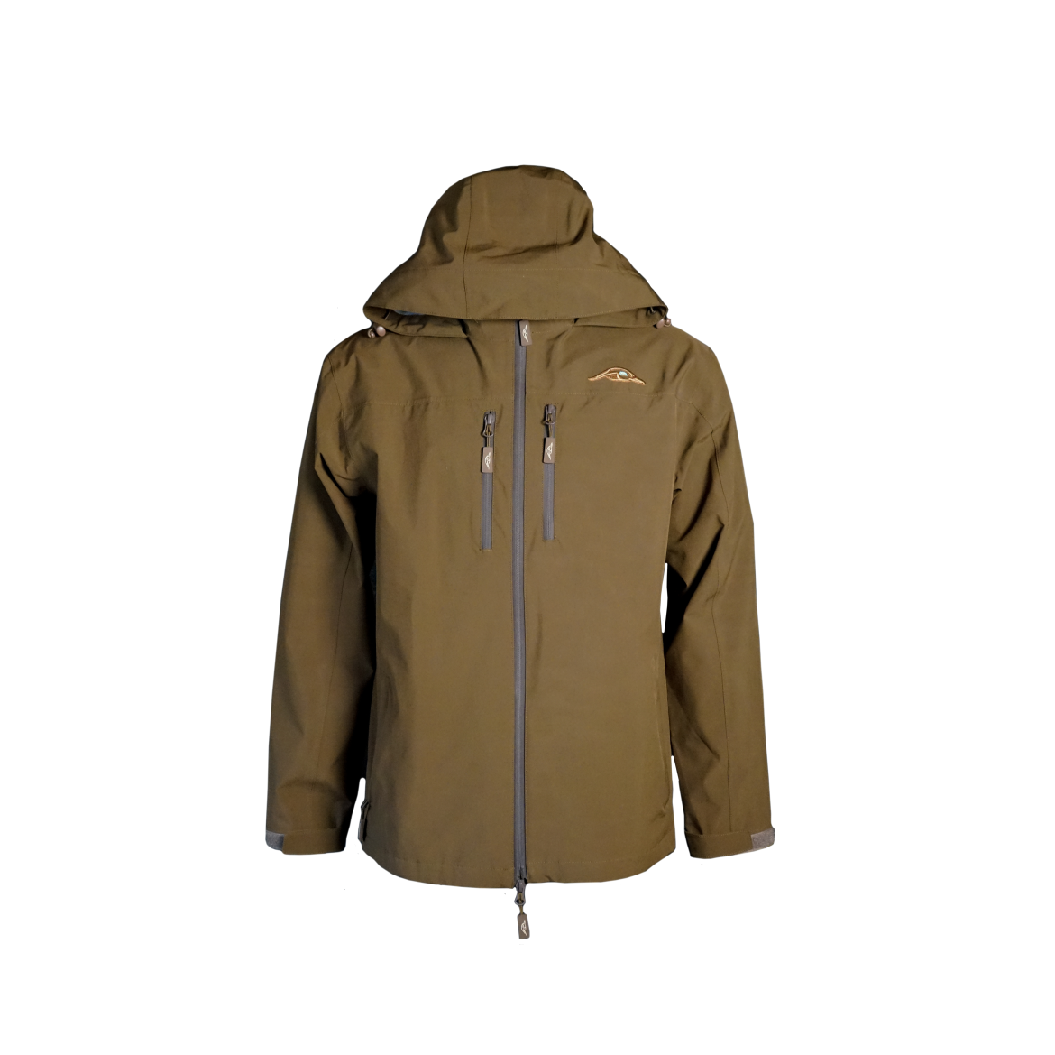 Men's Lightweight Waterproof Rain Jacket with Dual Chest Pockets