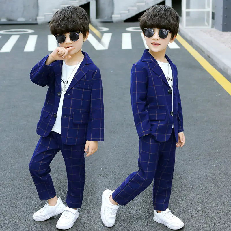 Boys' Stylish Suit Set for Autumn Winter Events