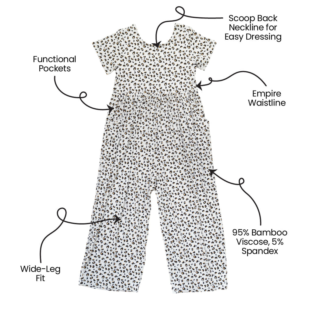 Allie Leopard Bamboo Leggy Romper